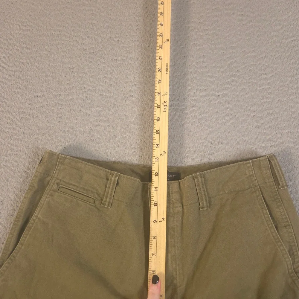 Banana Republic Pants Mens 32x32 Olive Cargo Relaxed Cotton Twill Straight Leg